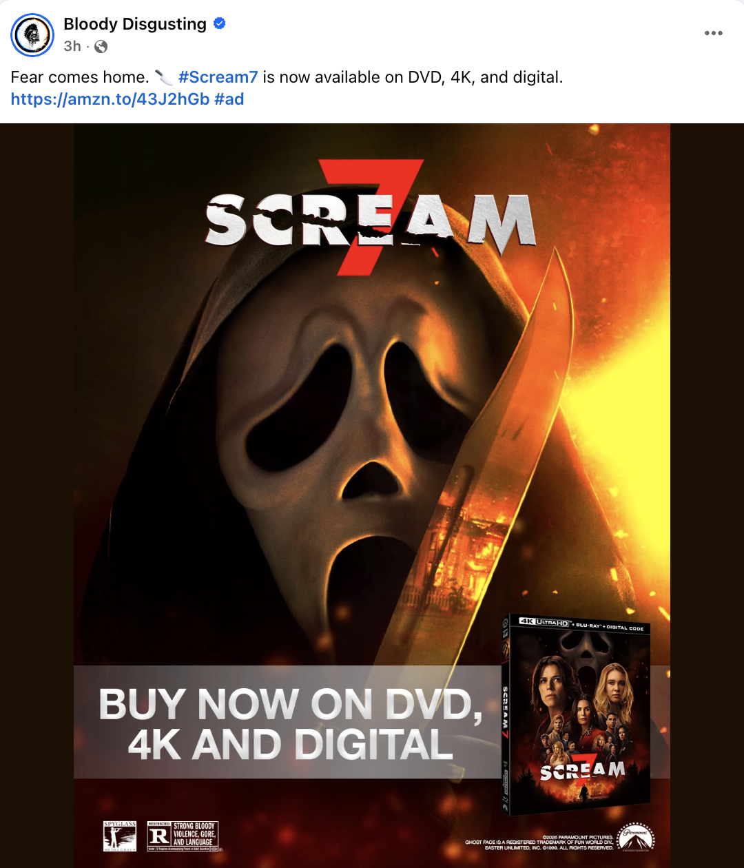 Bloody Disgusting - Facebook Post
